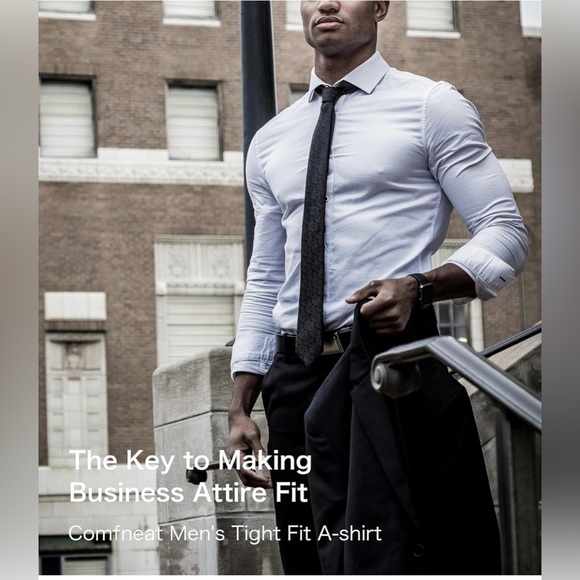 Comfneat Men's 6-Pack A-Shirts Tight Fit Tank Tops Cotton Spandex Undershirts - Picture 4 of 8